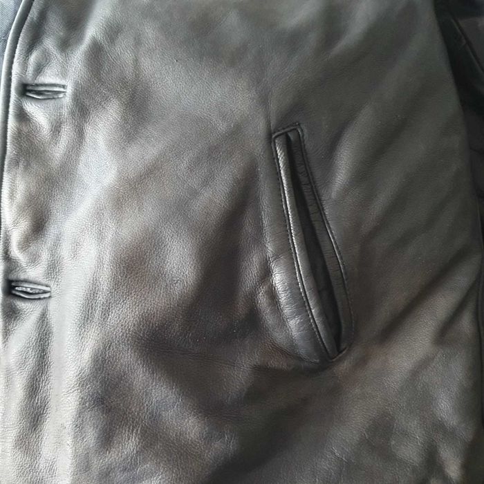 Geacă piele îmblănită, XL