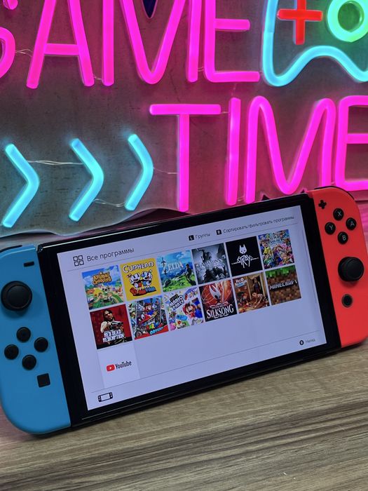 Прошитая Nintendo Switch Oled 128Gb