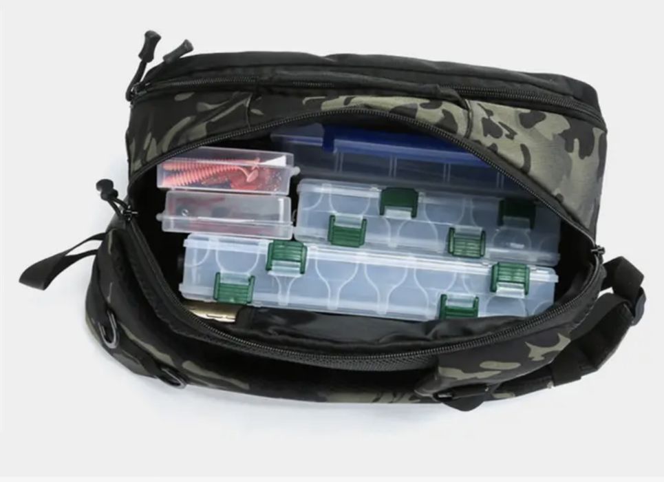 мъжка чанта за спининг Daiwа джобове за риболовни принадлежности