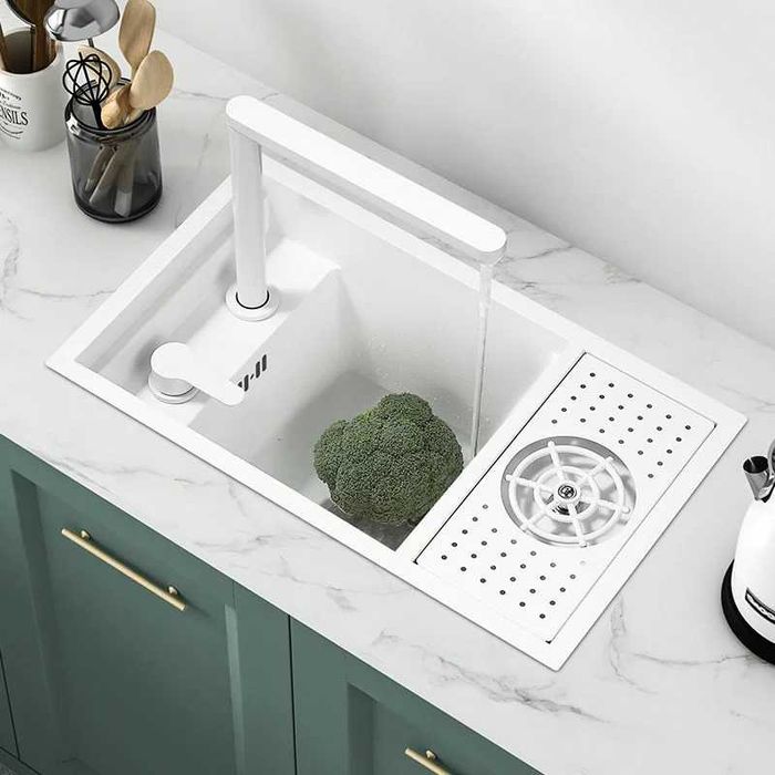 Мини мултифункционална кухненска мивка с капак