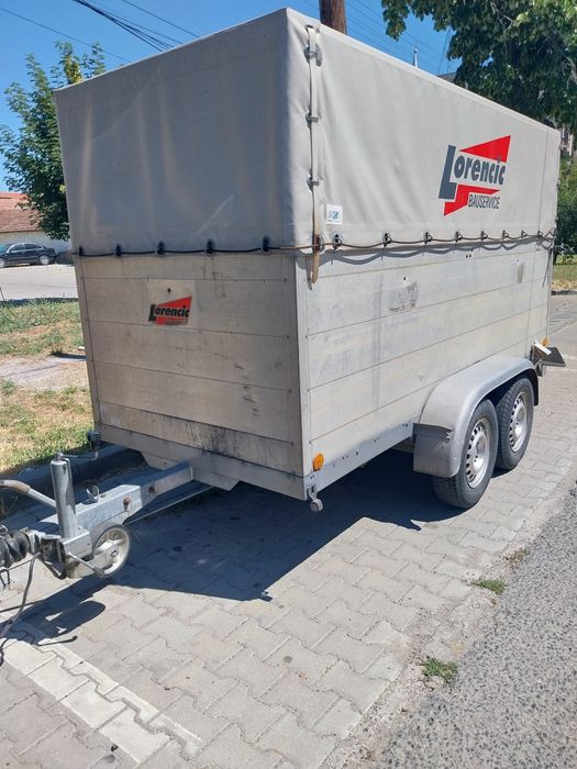 Vând remorca de 1300 kg din aluminiu foarte ușoară