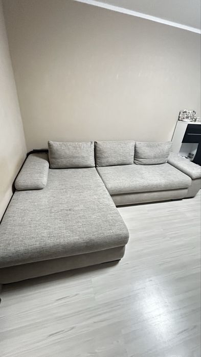 Разтегателен Ъглов Диван с Ракла за Съхранение