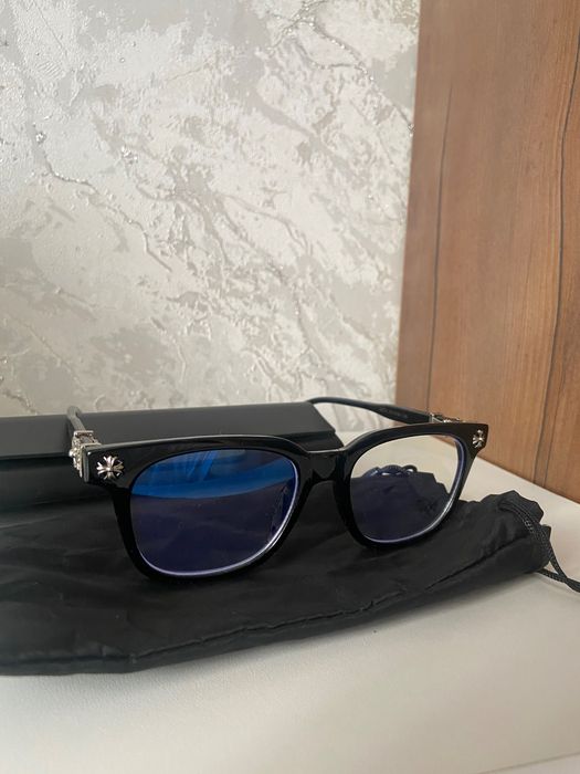 Чёрные очки Black Chrome Hearts