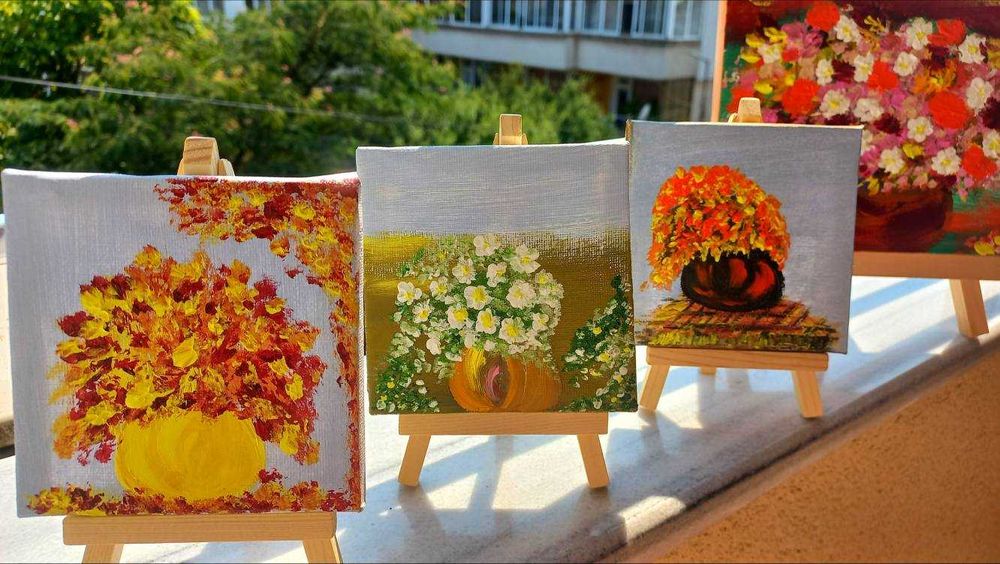 Мини картина +мини статив за общо 10лв