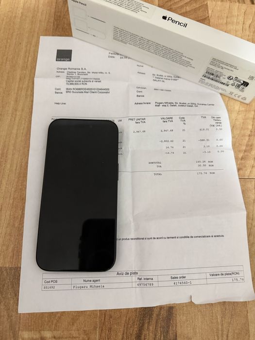 Iphone 16 100% Bateria/Factura Orange