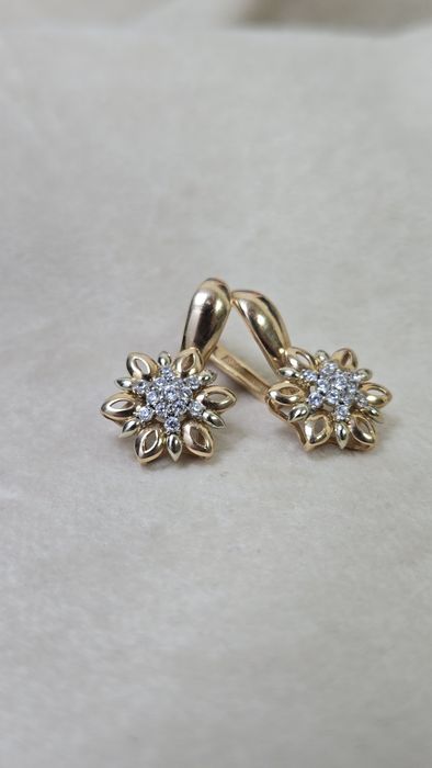 Серьги из красного золота