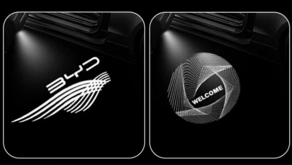 Проекционная подсветка дверей BYD