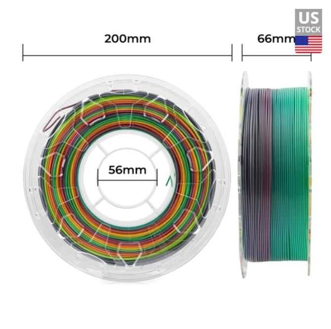 Filament Rainbow Creality CR PLA 1 Kg 1.75mm curcubeu