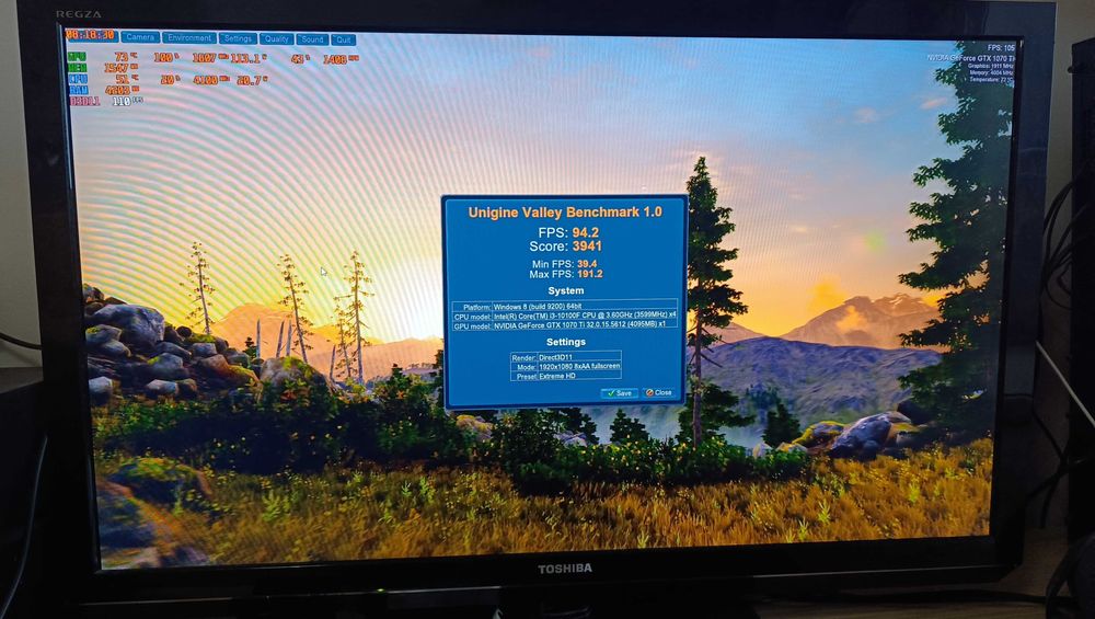 компютър за игри - Intel Core i3-10100f - GTX 1070 Ti - 16GB рам - SSD