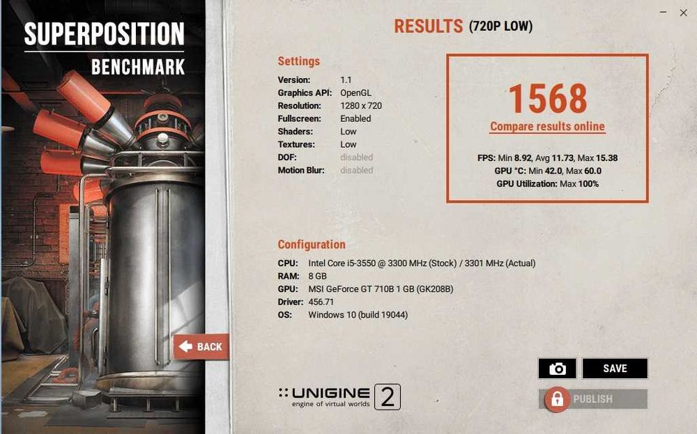 Placa video MSI Nvidia GT 710 DDR3 ca Noua
