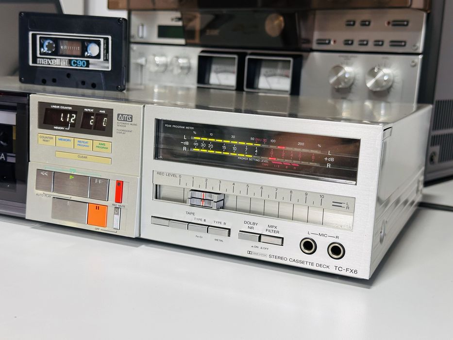 Deck de colecție SONY TC-FX6,mpx,Capuri Sendust&ferrite,servisat,Japan