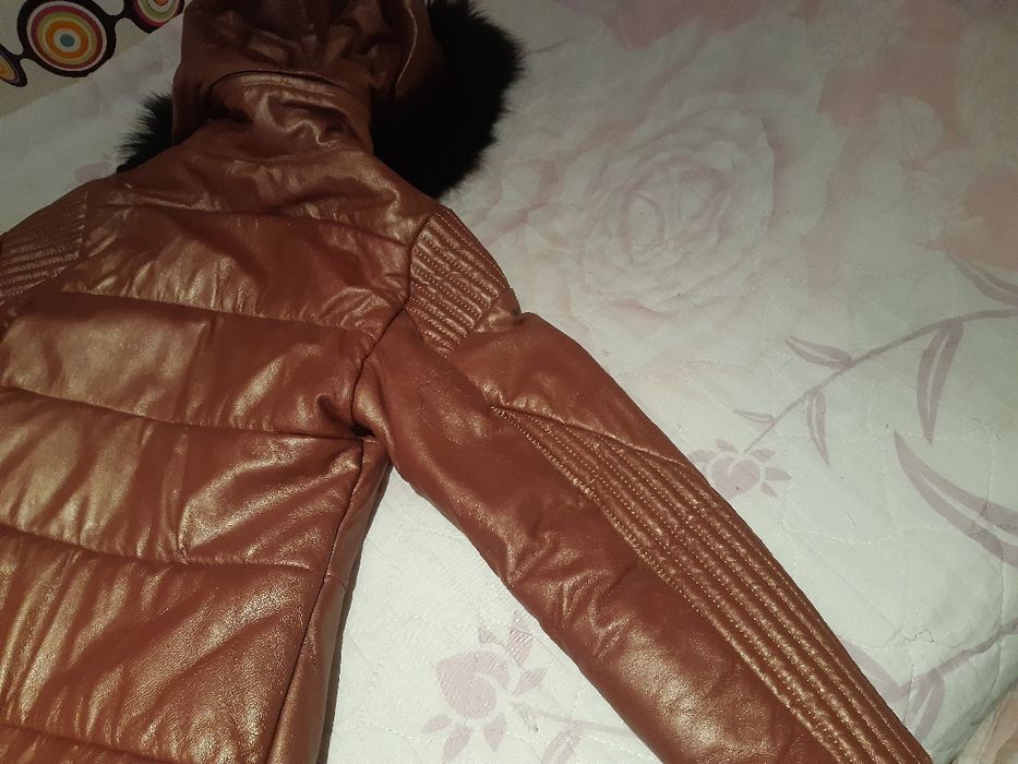 Детско яке от естествена кожа