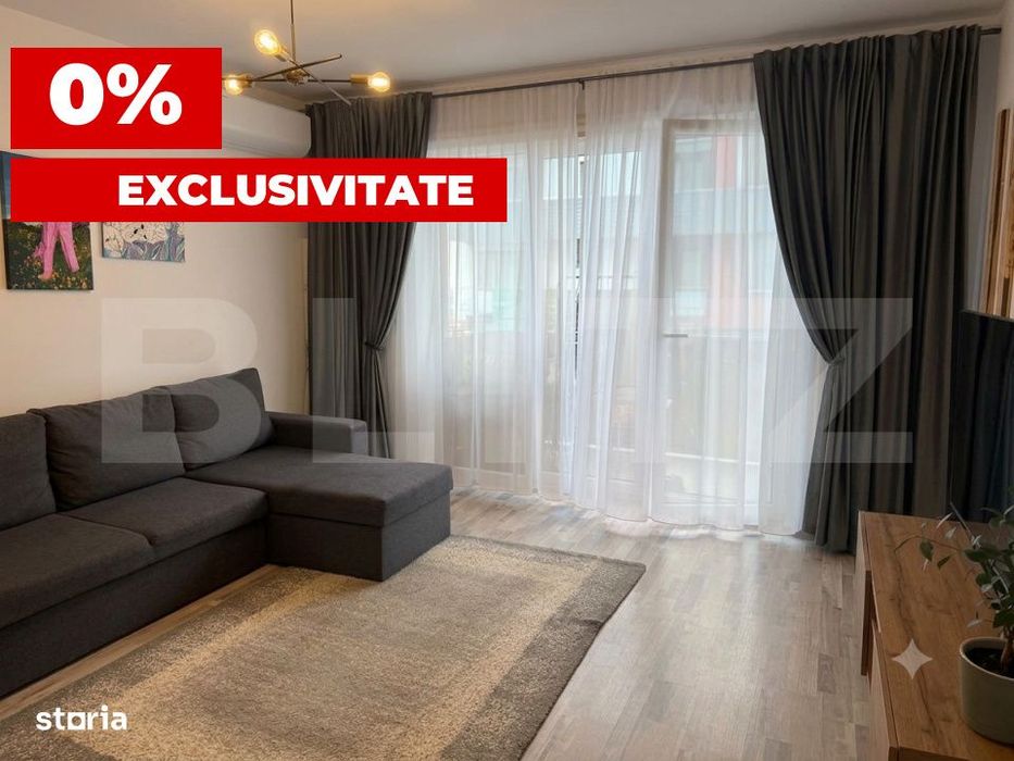 Apartament 2 camere, 56 mp, loc de parcare inclus, Avantgarden Brasov — fotografia 1