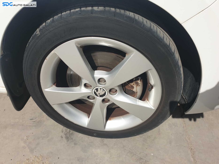 Set 4 Jante Roti Aliaj 5x100 215 45 16 R16 Anvelope Vara Skoda Fabia 1 2000 - 2007 [C4452]