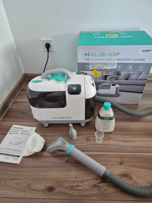 [REDUCERE-30%]Aspirator Injectie Extractie cu spălare și funcție abur HAUSHOF StainZapper Vapo - Nefolosit