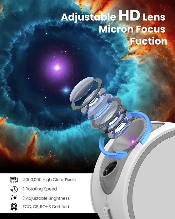 Proiector de lumini - planetarium cu bluetooth - Brasov