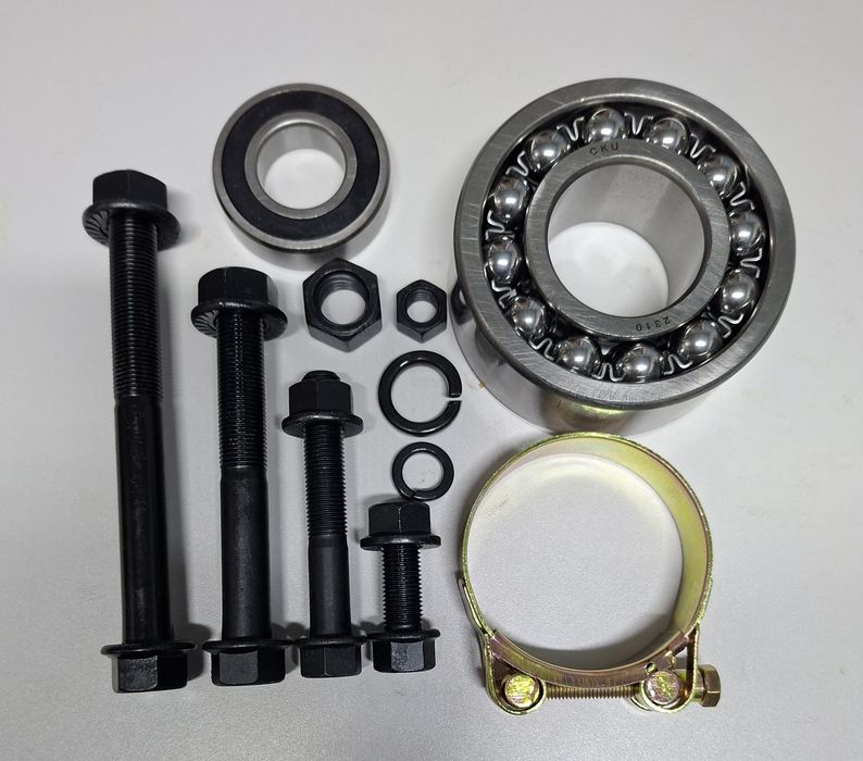 Подшипники, болты, гайки.