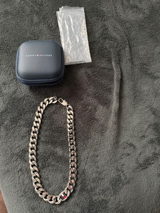 Tommy Hilfiger lant gros unisex din otel inoxidabil 46 cm lungime nou original