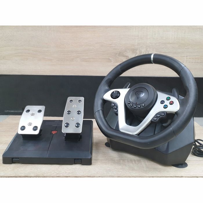 Volan Gaming Genesis Seaborg 400 + Pedale – 900° rotație
