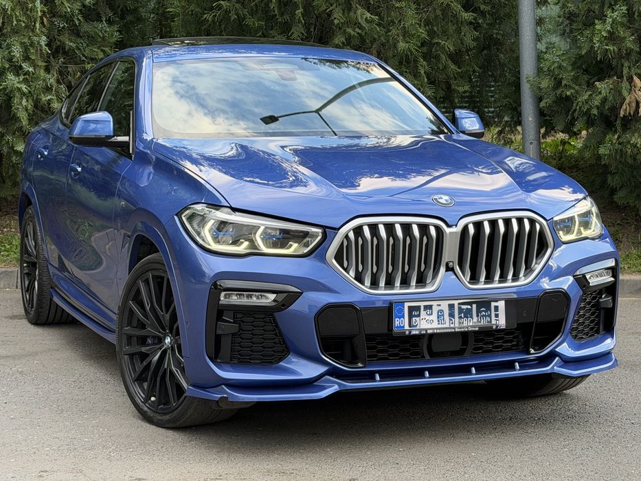 BMW X6 2021 3.0d 265cp M-Packet/IconicGlow/PerneAer/Laser/Masaj/Panorama/Ventilatie/360"/Svarovsky/22"