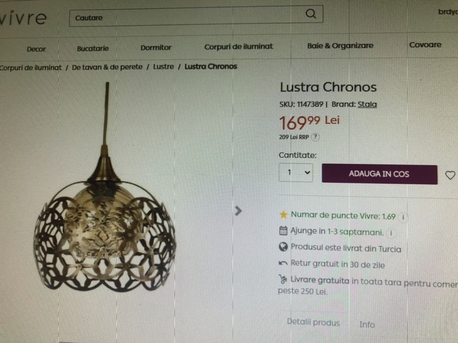 Lustra Candelabru