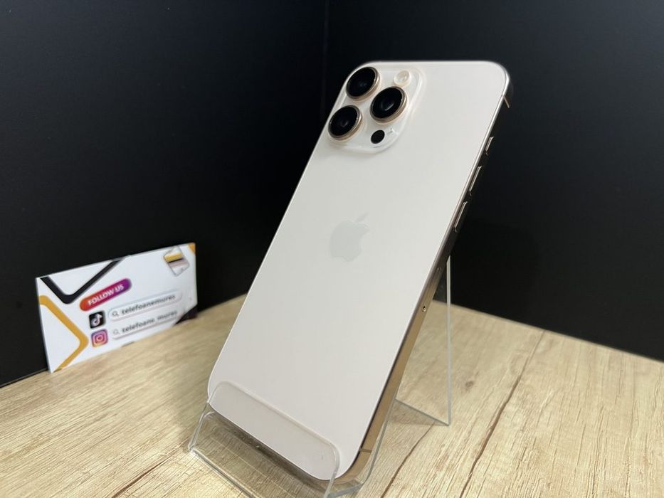 Iphone 16 Pro Max 1TB Desert Titanium Second-Hand Foarte Bun 3 ani gar