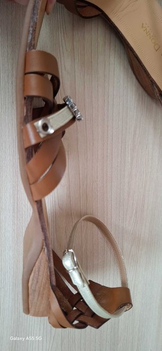 Sandale piele , noi , m 40