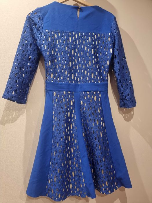 Стилна рокля в синьо S