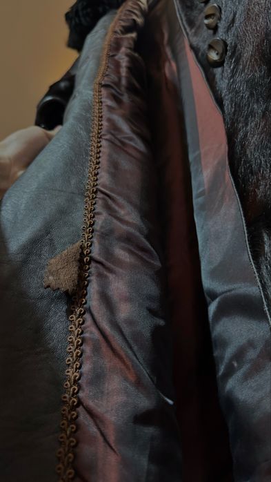 Palton blană naturală de nurcă, custom made, lux