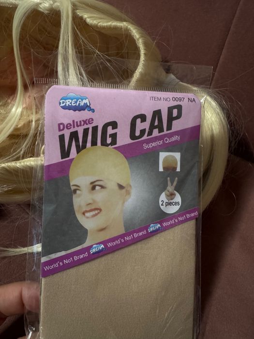 Peruca NOUA Harley Quinn, cu eticheta si accesorii