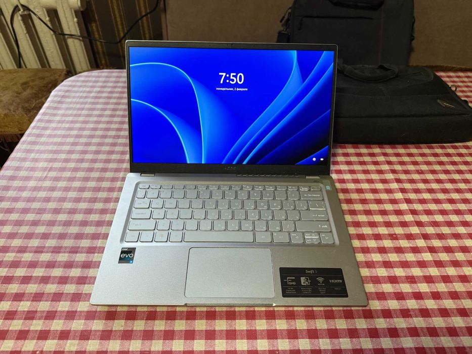 Ультрабук Асер. i5 12400p. Экран 2к. Ssd 512gb. Ram 8gb .