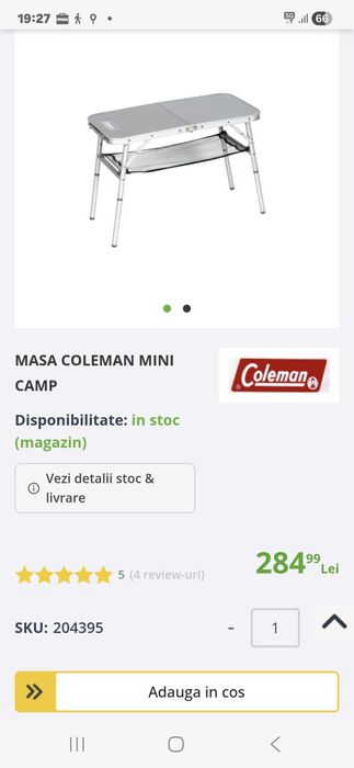 Masa coleman mini