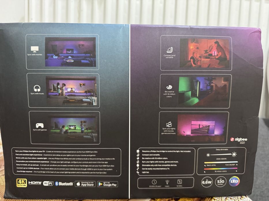 hue play hdmi sync box + Philips Hue Play DoublePack
