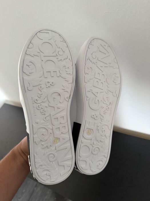 Dolce gabbana portofino LOGO marimea 41 White & Black