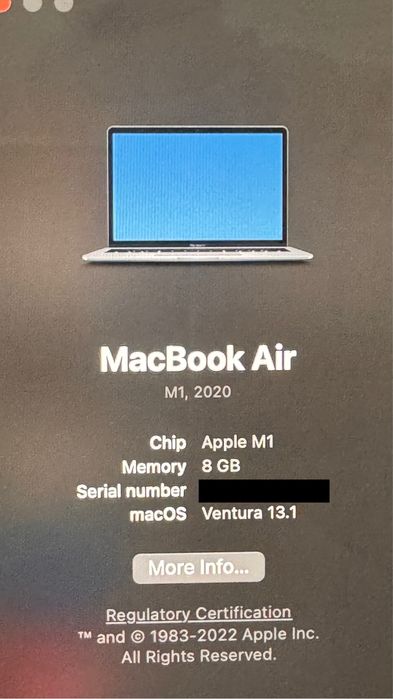 Macbook Air M1 8/256 | 92% АКБ