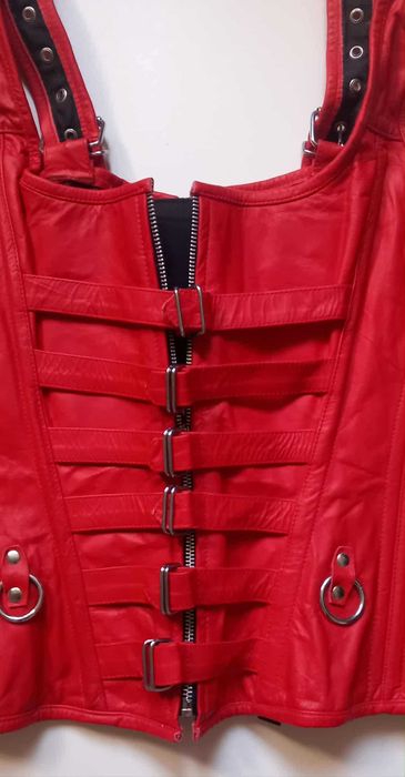 Кожен дамски оригинален готик корсет