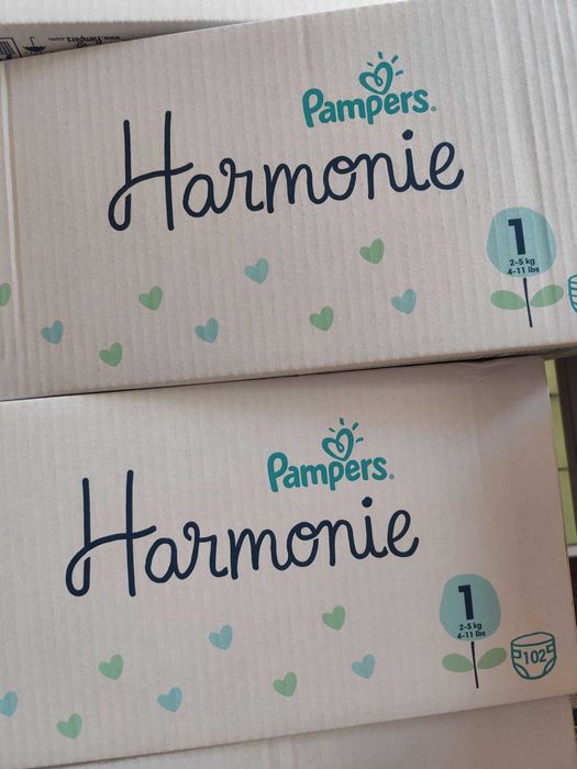 Памперси Harmonie 1/2/3 и 1/2 Pampers Premium (New Baby) от Англия