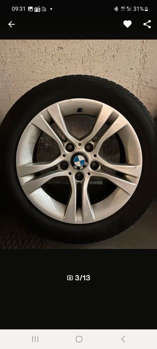 Jnate Bmw  cu cauciucurii de iarnă,seria 1, seria 3 ,pe 16'