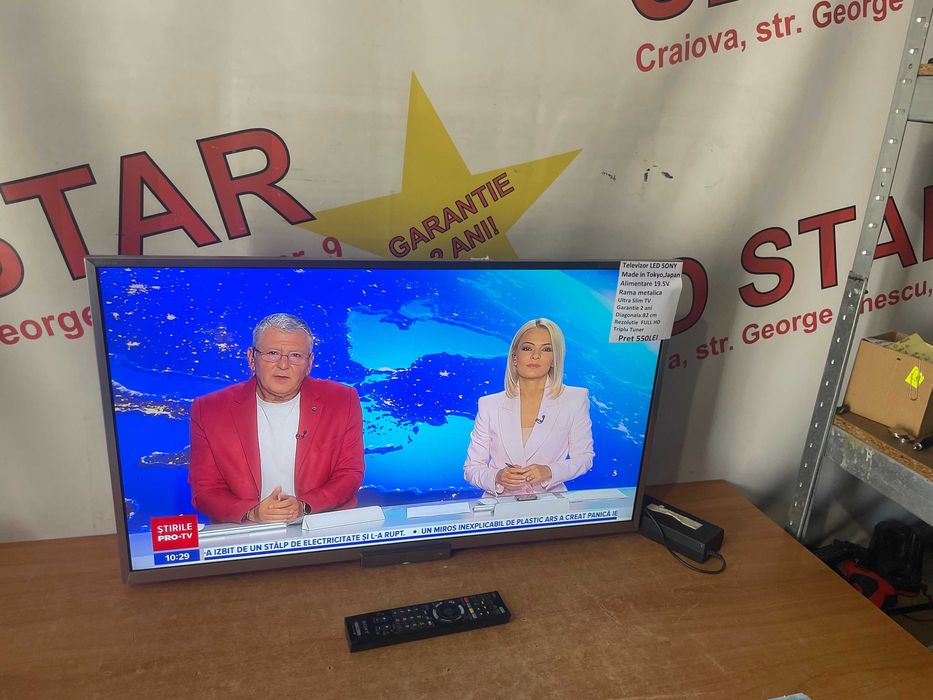 Televizor LED FullHD SONY KDL-32W654A/82 cm Garantie 2 ani