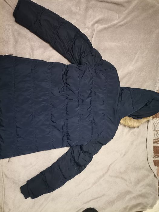 Дебело зимно яке с пухена яка