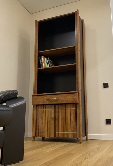 Дизайнерский 2-дверный книжный шкаф Mendi Pacific Green / Vintage