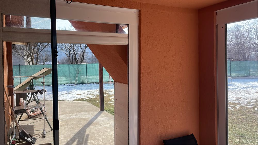 Folie transparent cu profile -motor +plus telecomanda