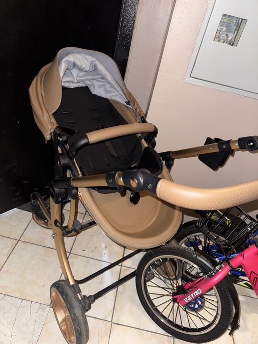 Коляска Teknum кожанная