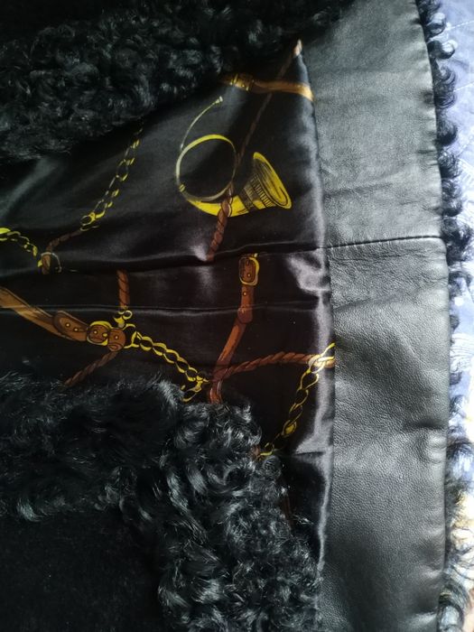 Дубленка / шуба, натуральный мех (овчина, каракуль), кожа, р-р 44 рос.