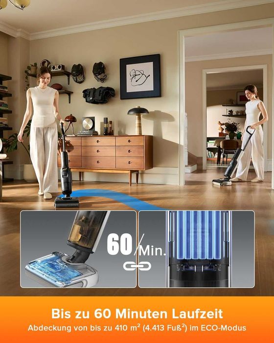 Прахосмукачка за мокро и сухо почистване roborock F25 LT, 20 000Pa