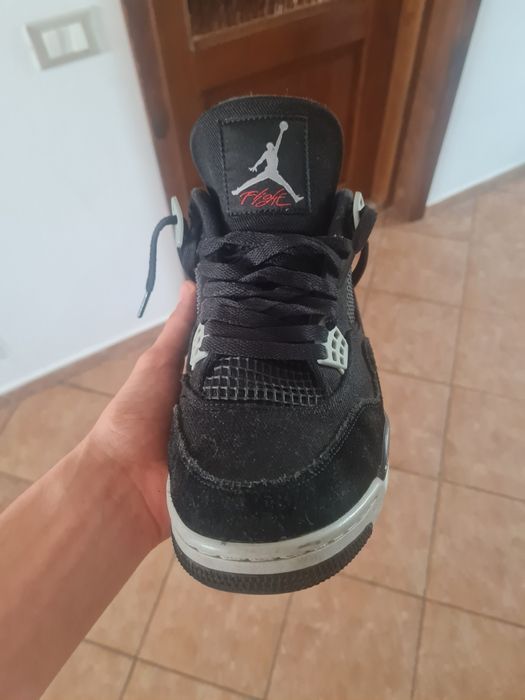 Jordan 4 black canvas