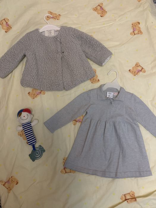 ZARA платье и шубка (курточка) 86 рост