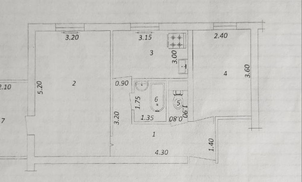 Продается 2(3)/3/4 квартира ТТЗ-2