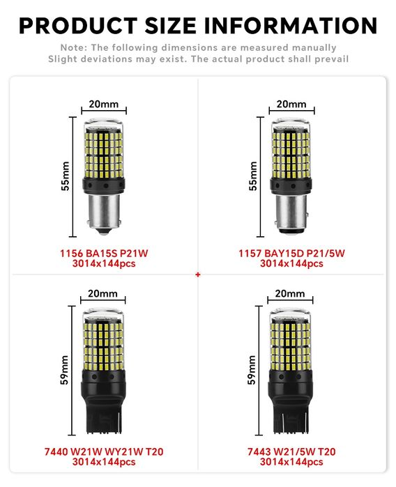 LED крушки | Super bright | Yellow BA15S P21W