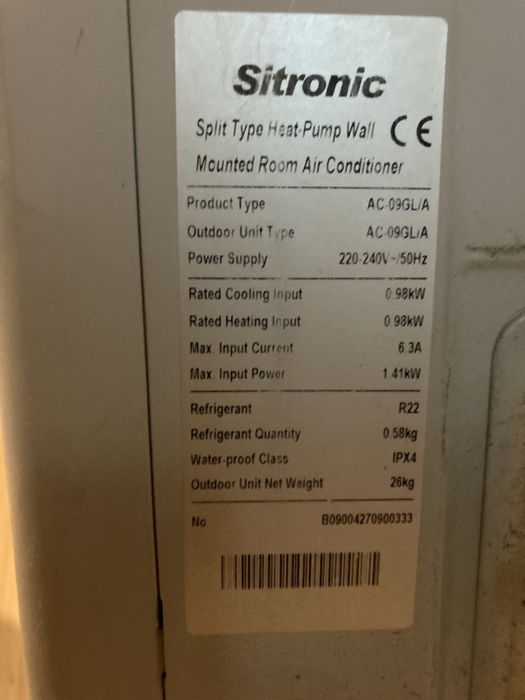 Кондиционер sitronic 9